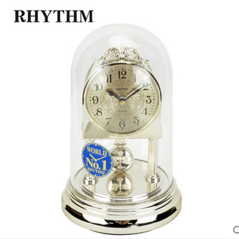 丽声RHYTHM座钟办公客厅座钟扭摆钟4SG888WR18/4RP777静音台式表 家居饰品 座钟 原图主图