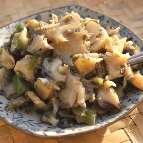 大连海鲜海螺肉好渔郎芥末螺片