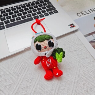 他泰明星GMM周边钥匙扣挂件文总包包paody手工钩织毛线材料包成品