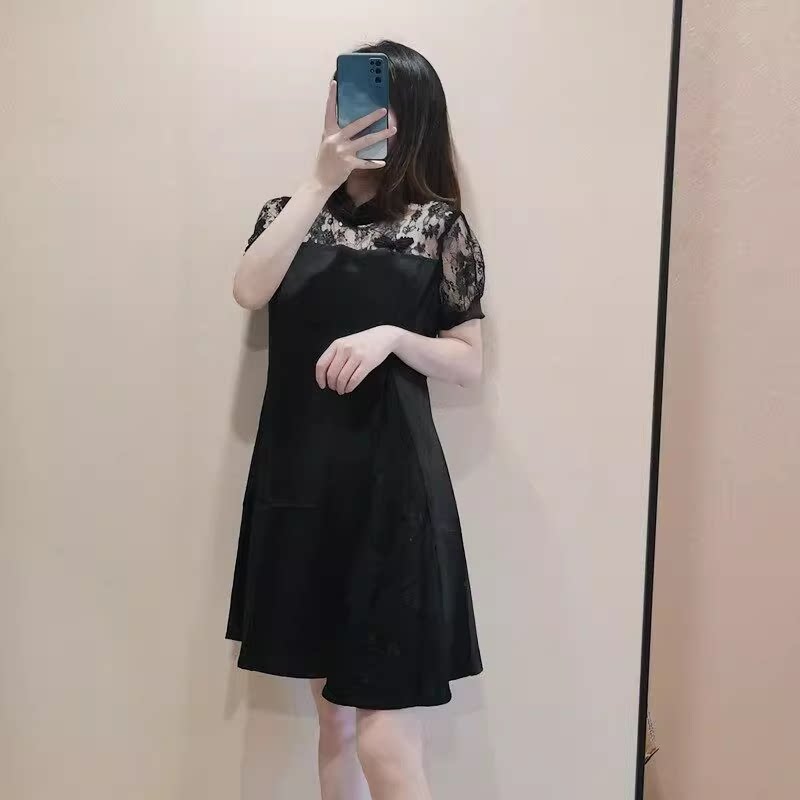 女装新款气质百搭短袖连衣裙子