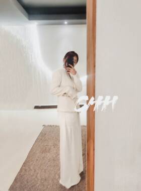 【chenyunmu】本期最爱 纯白神裤 大口袋 阔腿裤