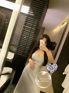 【chenyunmu】亏清 愈夜愈美的人鱼色吊带长裙 连衣裙