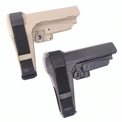 【 SBA3后托】尼龙加橡胶绑手托SLRar尾托 出口模型玩具