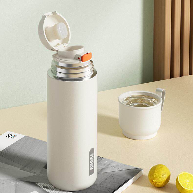 加比兔316不锈钢保温杯大容量杯子儿童高颜值双饮男女学生水杯