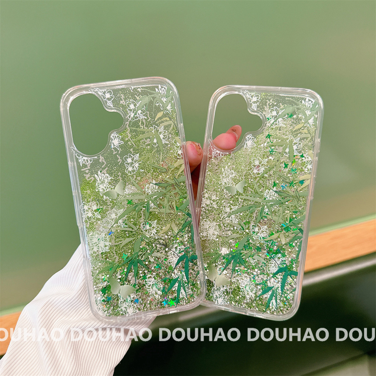 适用于苹果16Promax手机壳ins风流沙绿色翠竹iPhone15/14/13/12透明11硬全包防摔保护套,3C数码配件,手机保护套/壳,淘宝优惠券,粉丝福利购,淘宝优惠卷