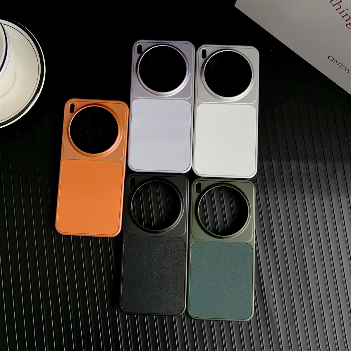 适用于vivoX300手机壳磁吸素皮纹