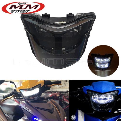摩托车改装配件适用雅马哈 LC150 Y15ZR LED前大灯车头灯远近光灯