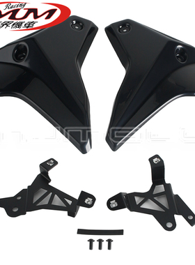 摩托车改装件适用雅马哈MT-09 MT-09SP黑色前侧面板盖2024-2025年