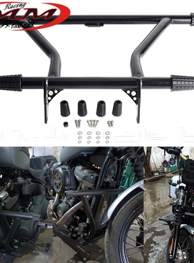 摩托车改装件适用哈雷软尾街头鲍勃FXBB/FatBob 114防撞杆18-23年
