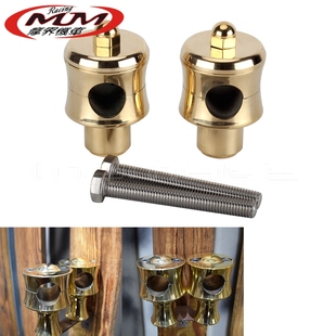 摩托车改装 配件通用于25mm车把夹哈雷川崎铃木黄铜车把增高立管