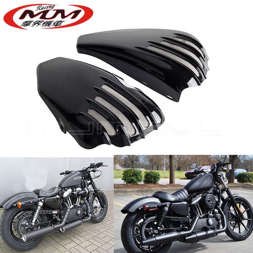 摩托车改装件适用哈雷 XL1200C 1200R 1200X 883R 电池整流罩侧盖