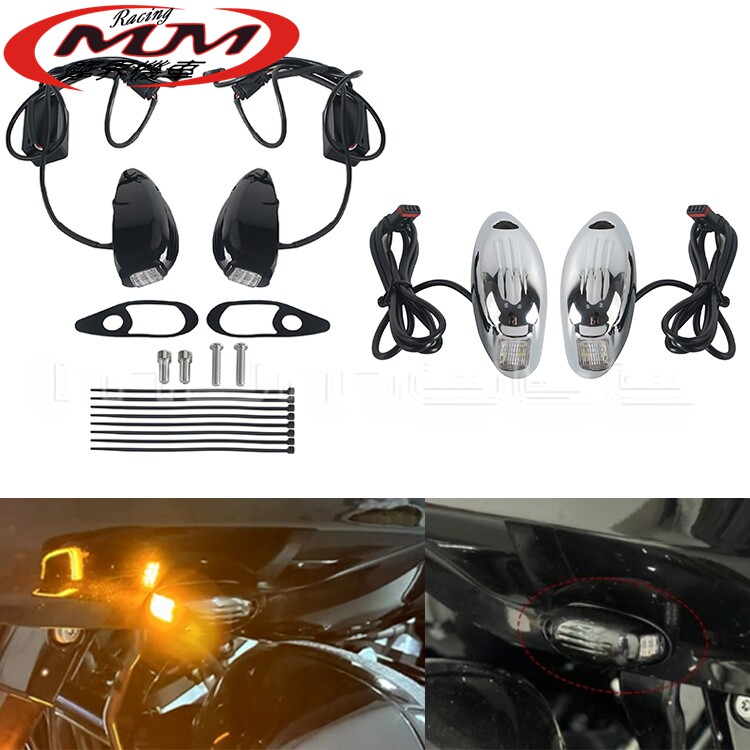 摩托车改装件适用哈雷公路滑翔FLTRX/FLTRU/FLTRK铝合金LED转向灯