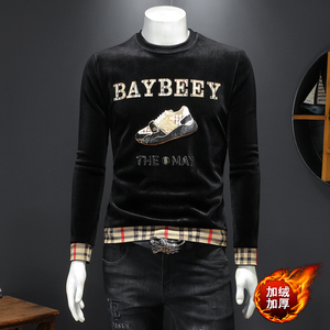 秋冬金丝绒加绒加厚卫衣男 D302--2157P105,男装卫衣,电商D302