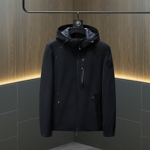 2023冬装连帽羽绒服轻奢大码男 90白鸭绒 D302--28026P380图片