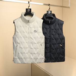 秋冬男士立领羽绒马甲 90绒 28018P240，男装羽绒服，电商D302