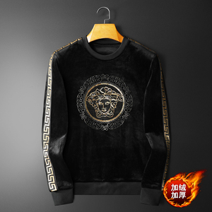 2023 精品302 秋冬装新款金丝绒加绒加厚卫衣 7199P105,男装卫衣,电商D302