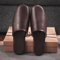 Japanese-style spring and autumn genuine sheepskin home slippers, high-end bedroom anti-slip home cowhide floor slippers for men and women thumbnail 7