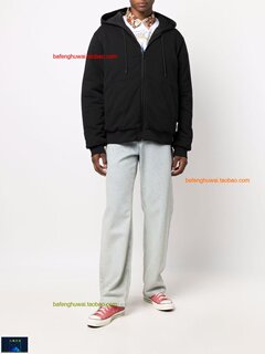 欧美正品MSGM reversible drawstring防寒层男休闲上衣夹克轻便