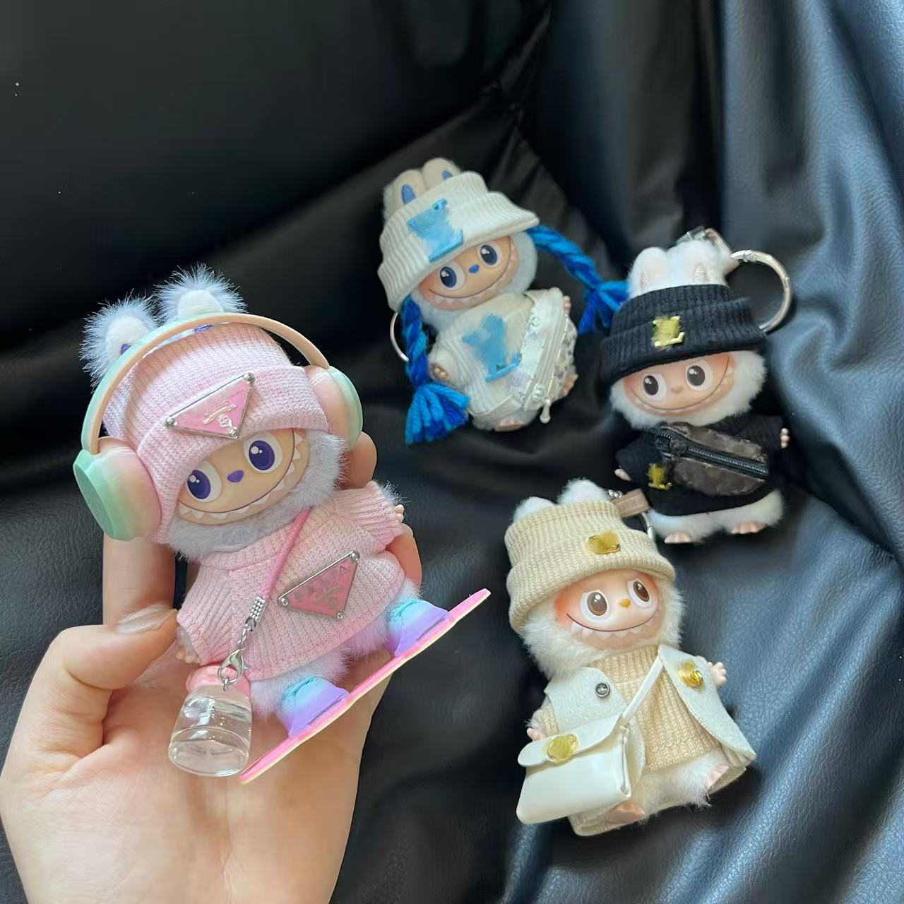 RMAX四代迷你labubu娃衣大牌潮装拉布布4.0衣服10cm心底密码套装