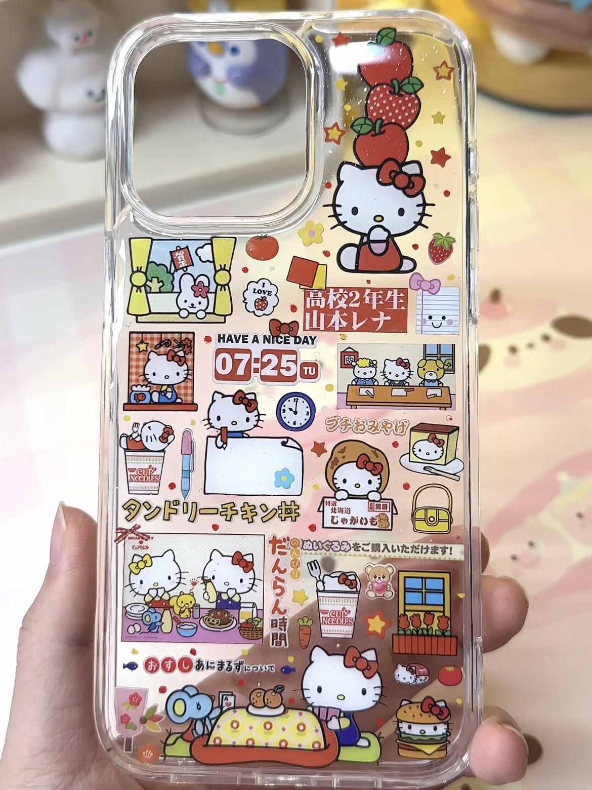 日常学习凯蒂猫适用15苹果14ProMax手机壳iPhone12全包14可爱13Pro软15Promax防摔11保护套16女X软8plus/5s男