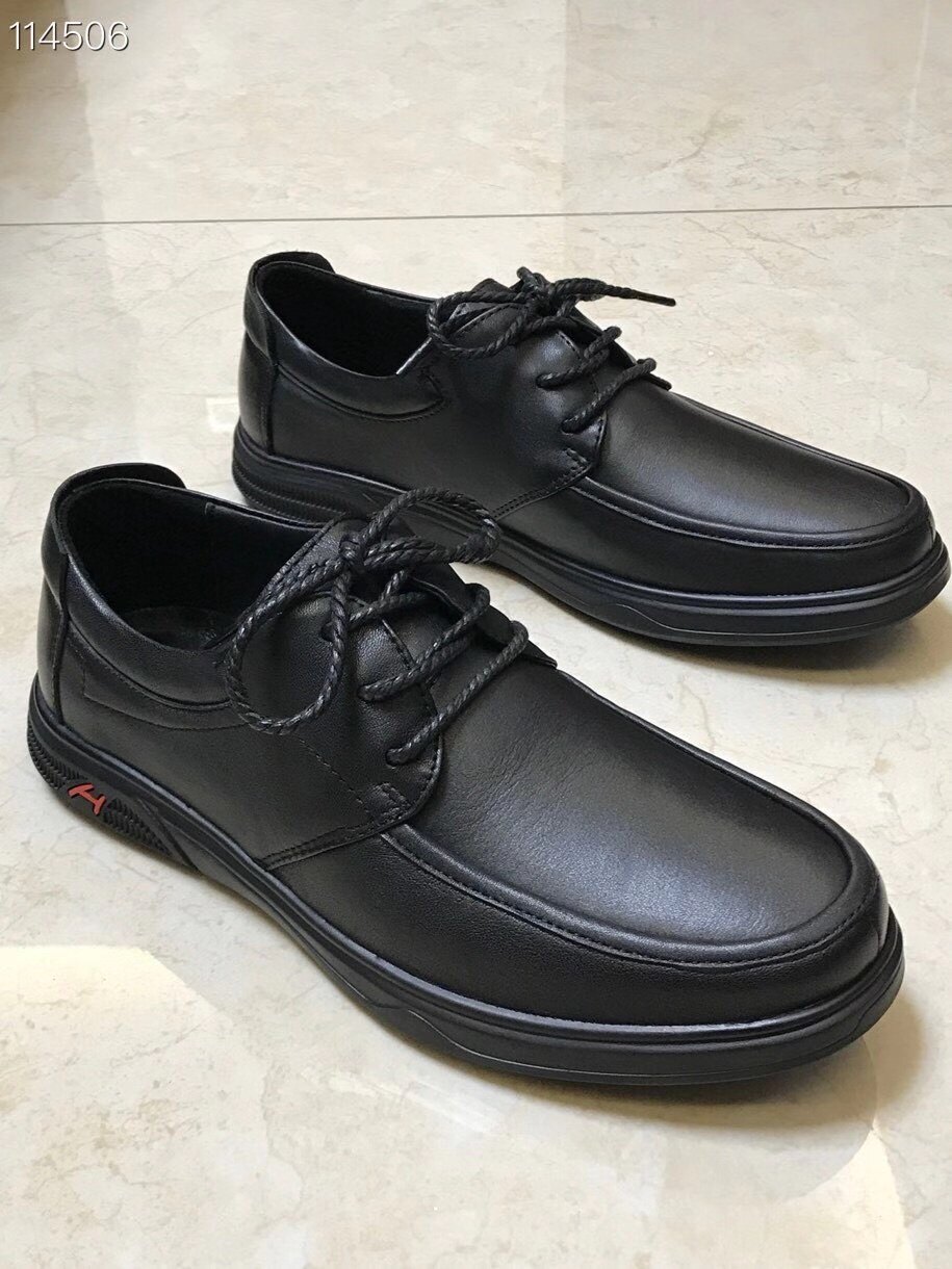 头层牛皮男鞋舒适绑带休闲鞋驾车鞋