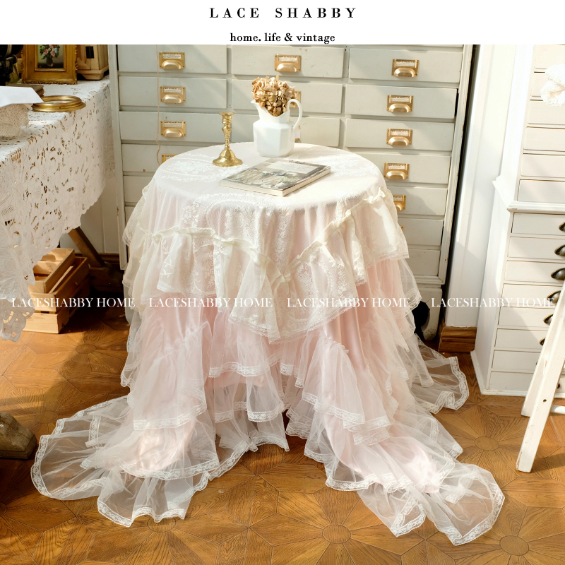 LACESHABBY新款复古风格蕾丝台布