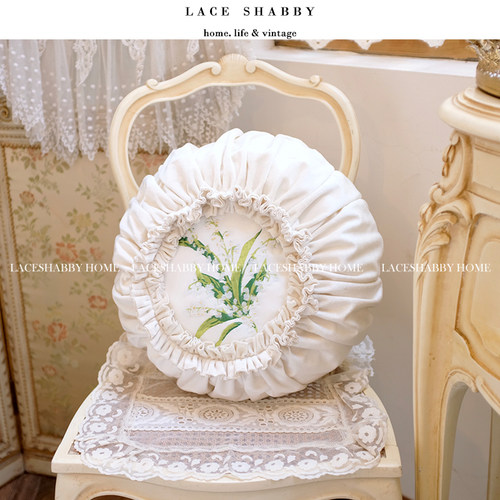小清新客厅靠垫LACESHABBYPP棉