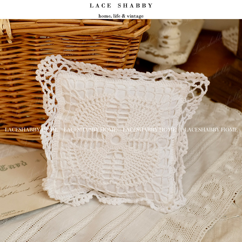 LACESHABBY迷你抱枕微缩枕头摆件