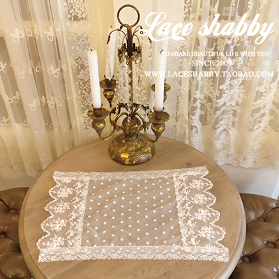 laceshabby复古欧式绣花桌布餐垫