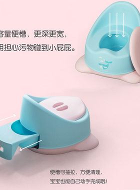 茶花儿童坐便器加厚带盖防溅尿便