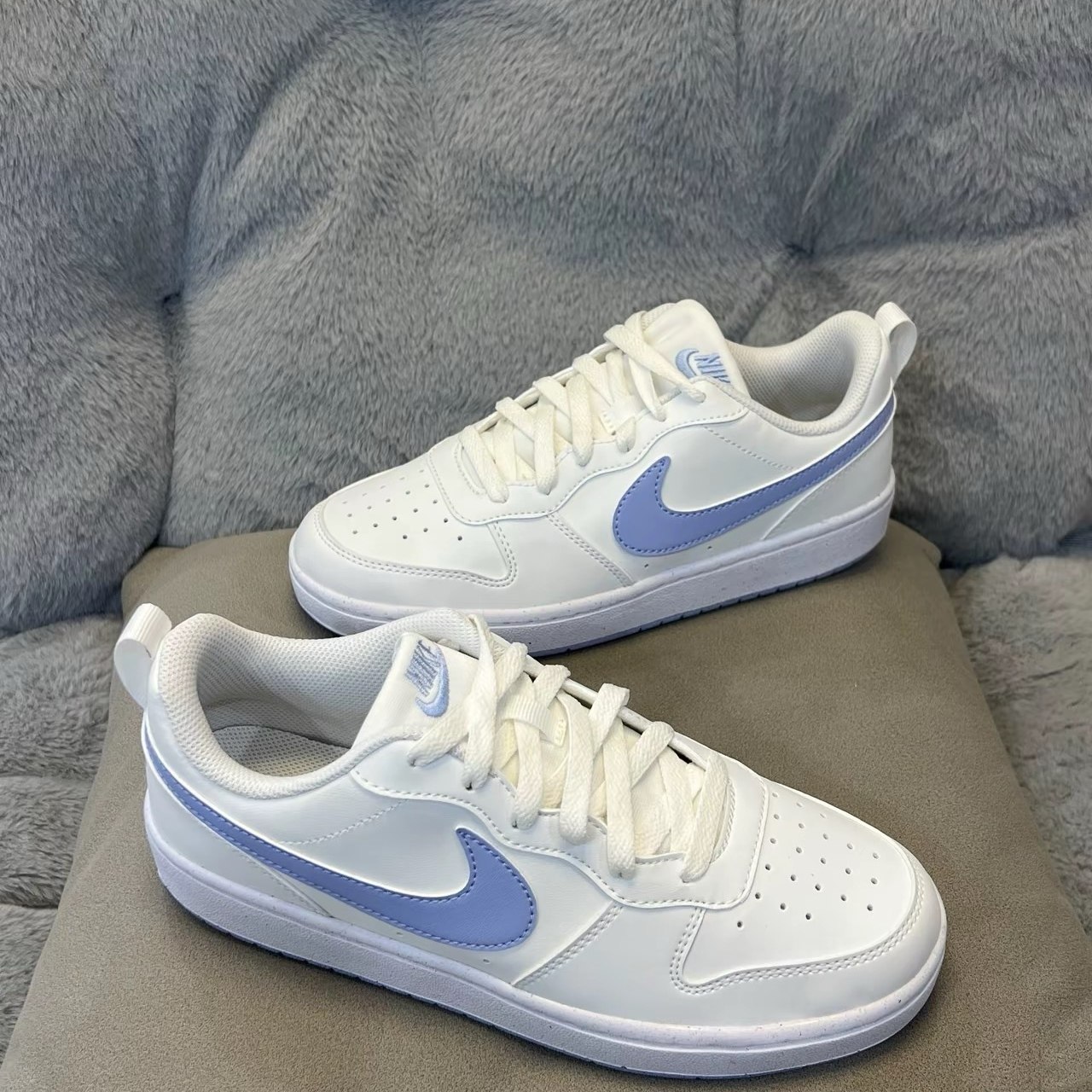 耐克/Nike Court Borough 女子GS百搭低帮复古休闲板鞋DV5456-103,运动鞋new,板鞋,淘宝优惠券,粉丝福利购,淘宝优惠卷