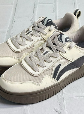 LiNing/李宁 板鞋男款百搭经典学生通勤复古运动休闲鞋AGCT297