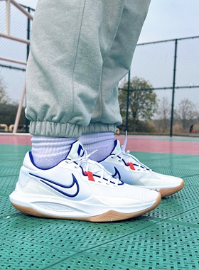 耐克/Nike Precision男子精密6 低帮白实战减震篮球鞋 HV1796-141