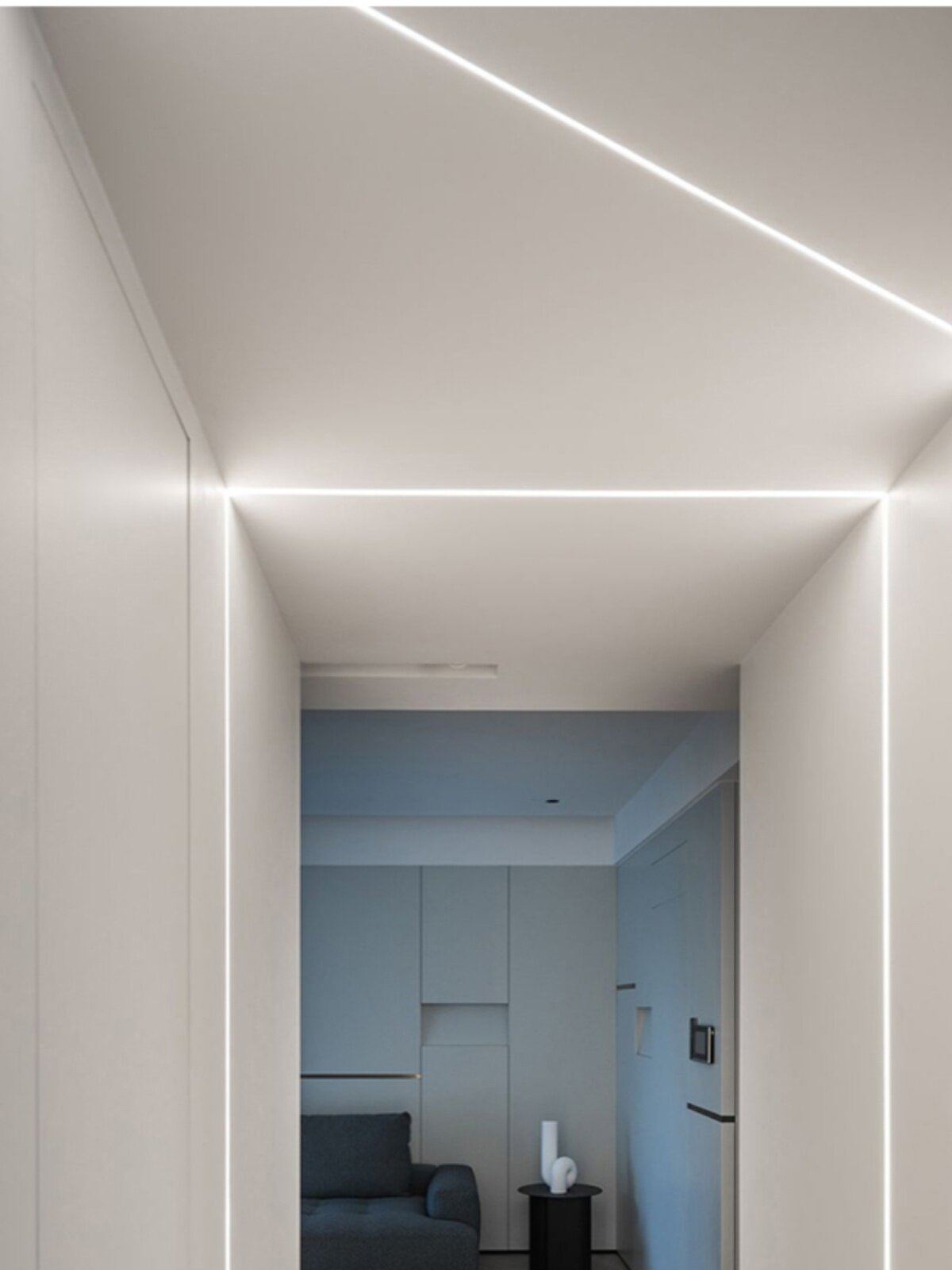 西顿照明led线条灯槽无主灯嵌入式硬灯条u型线性灯暗装明装铝灯带