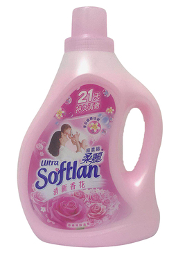 香港进口 softlan/柔丽超浓缩消毒衣物柔顺剂 清新香花1000ML柔顺