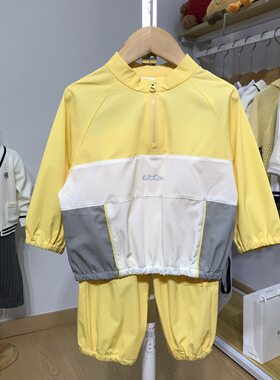 Y韩版外贸童装春秋款男女宝宝运动卫衣长裤两件套装中小童6082801