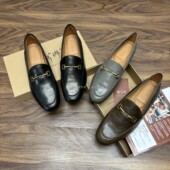 百搭气质英伦风一脚蹬小皮鞋 德芙琳软底搭扣乐福鞋 女两穿鹿皮单鞋