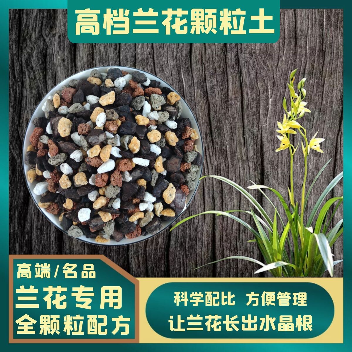 兰花专用土全颗粒配方兰花土君子兰植料火烧土植金石蝴蝶兰颗粒土