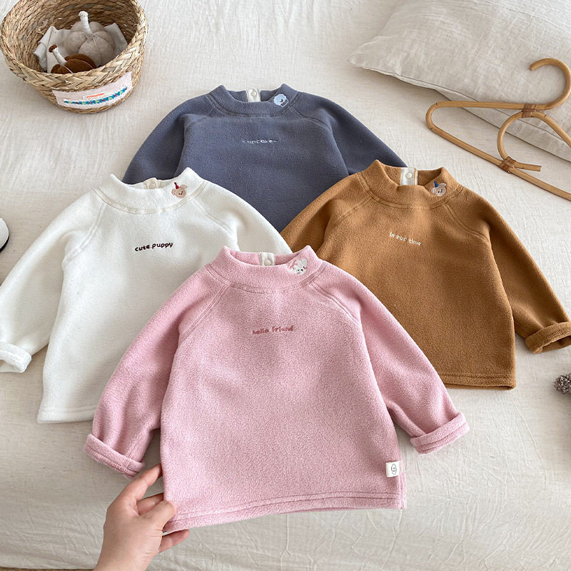 儿童摇粒绒打底衫冬季宝宝半高领T恤加厚保暖内搭男童卡通上衣潮,童装/婴儿装/亲子装,卫衣/绒衫,淘宝优惠券,粉丝福利购,淘宝优惠卷