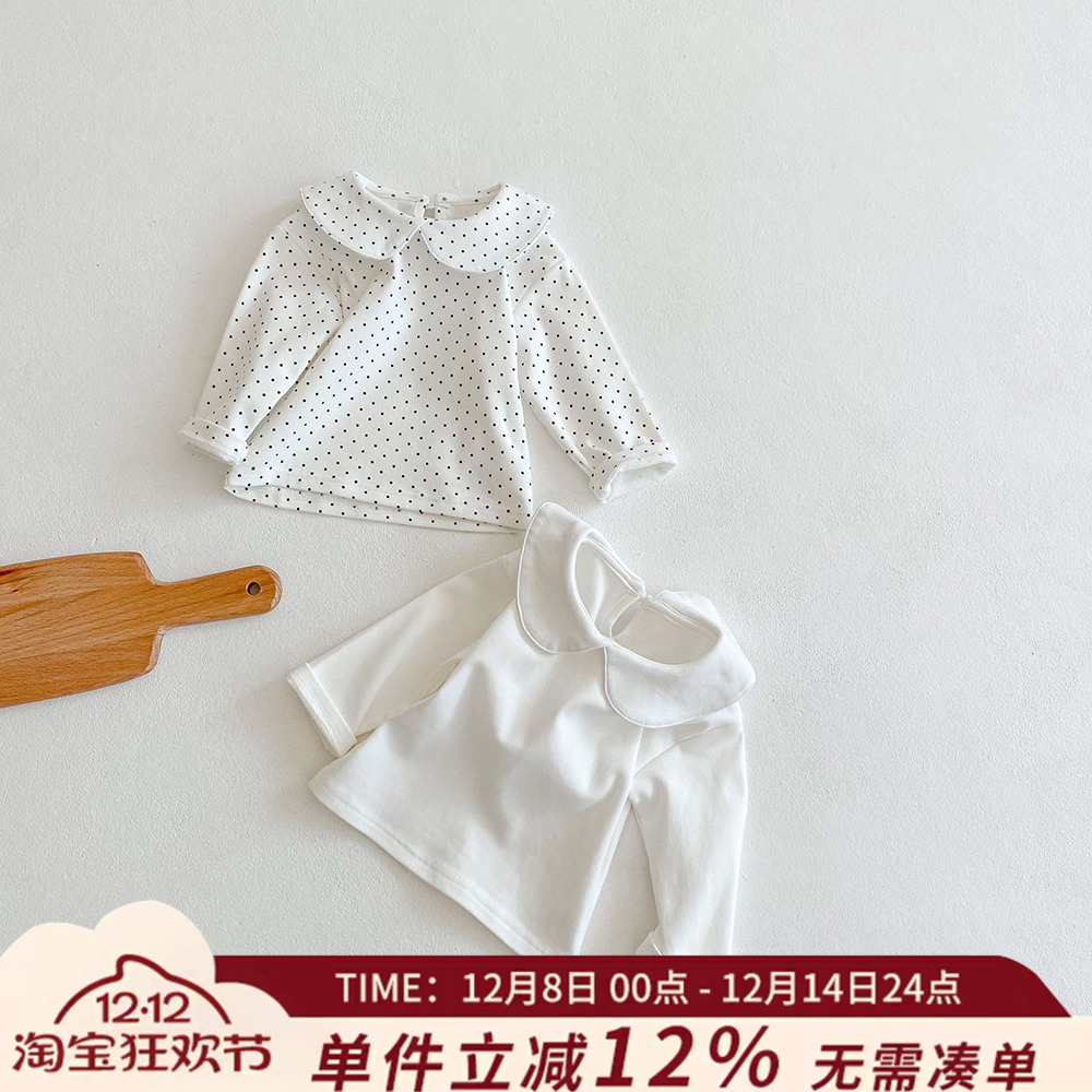 春秋冬打底衫娃娃领上衣