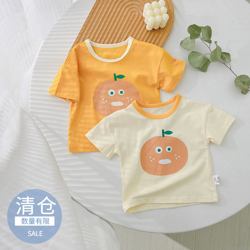 【断码清仓】宝宝纯棉短袖T恤夏装儿童可爱体恤男女婴儿半袖上衣,童装/婴儿装/亲子装,T恤,淘宝优惠券,粉丝福利购,淘宝优惠卷