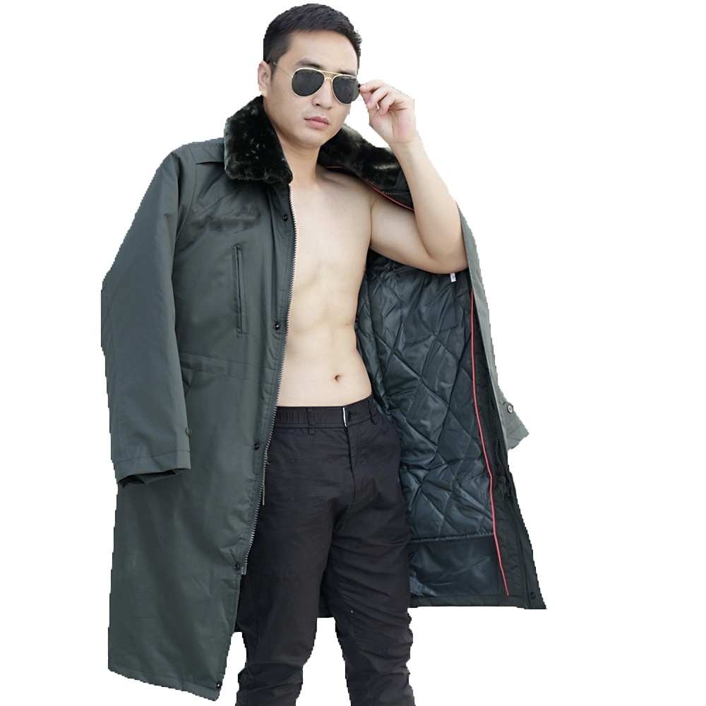 正版380军迷大衣户外棉服防水防风长款军旅风防寒服长款加厚可拆