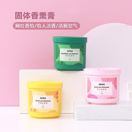 熙美诚品香薰膏摆件固体香膏持久留香淡香氛空气清新西柚桃子柠檬