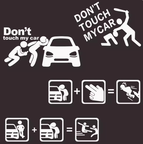 don'ttouchmycar汽车贴纸