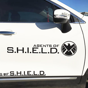 神盾局特工车贴车身贴纸划痕钢铁侠复仇者联盟漫威后视镜改装饰贴
