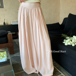 依依家 D0299W 满～春夏气质温柔慵懒风垂感显瘦百搭休闲裤