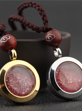 可打开男女项链钛钢吊坠