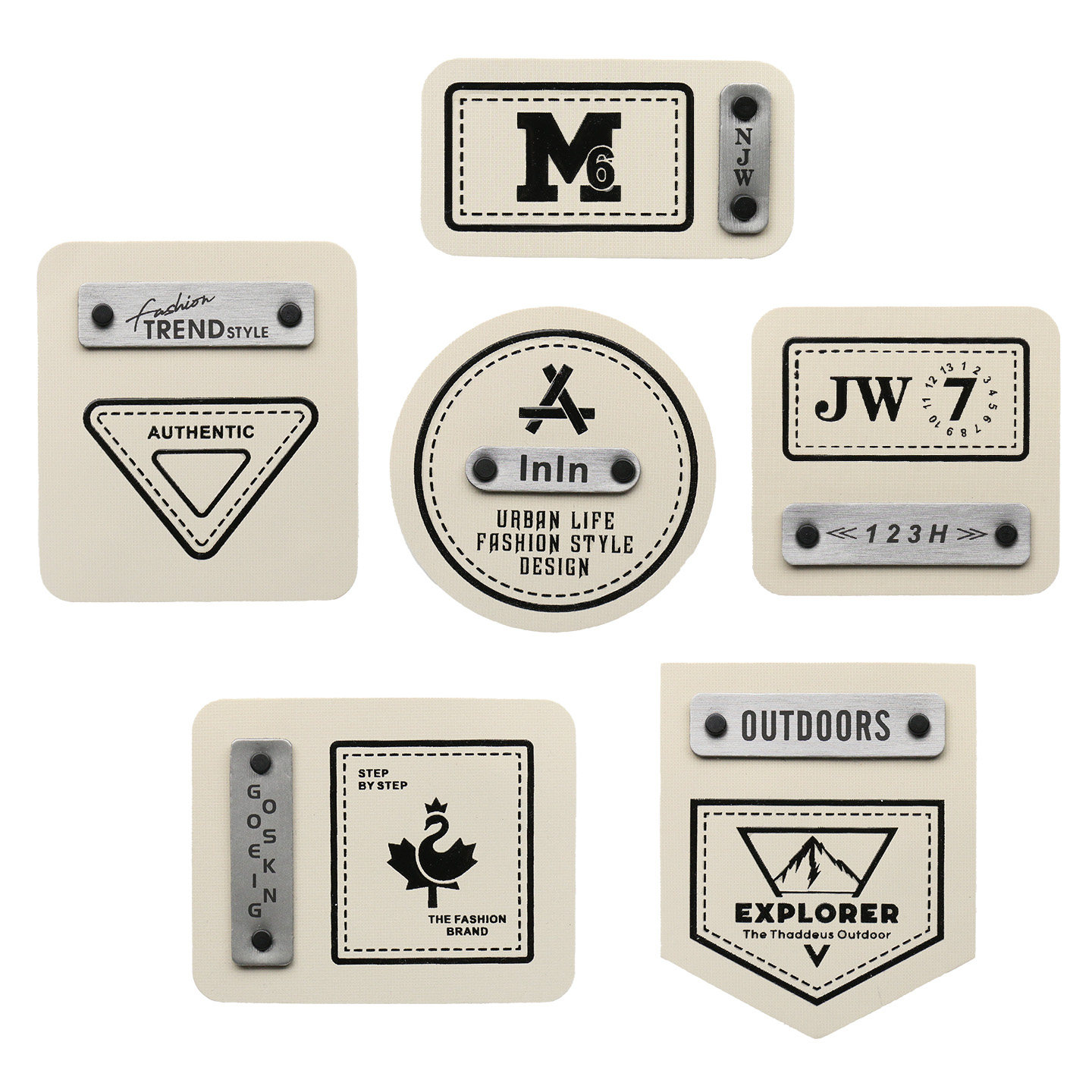 米白个性设计软皮标高档衣服装饰商标牛仔裤破洞修补大号皮牌补丁,居家布艺,布贴,淘宝优惠券,粉丝福利购,淘宝优惠卷