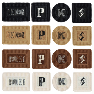 精品小号百搭刺绣补丁贴立体字母破洞修补布贴衣服箱包帽子装 饰标