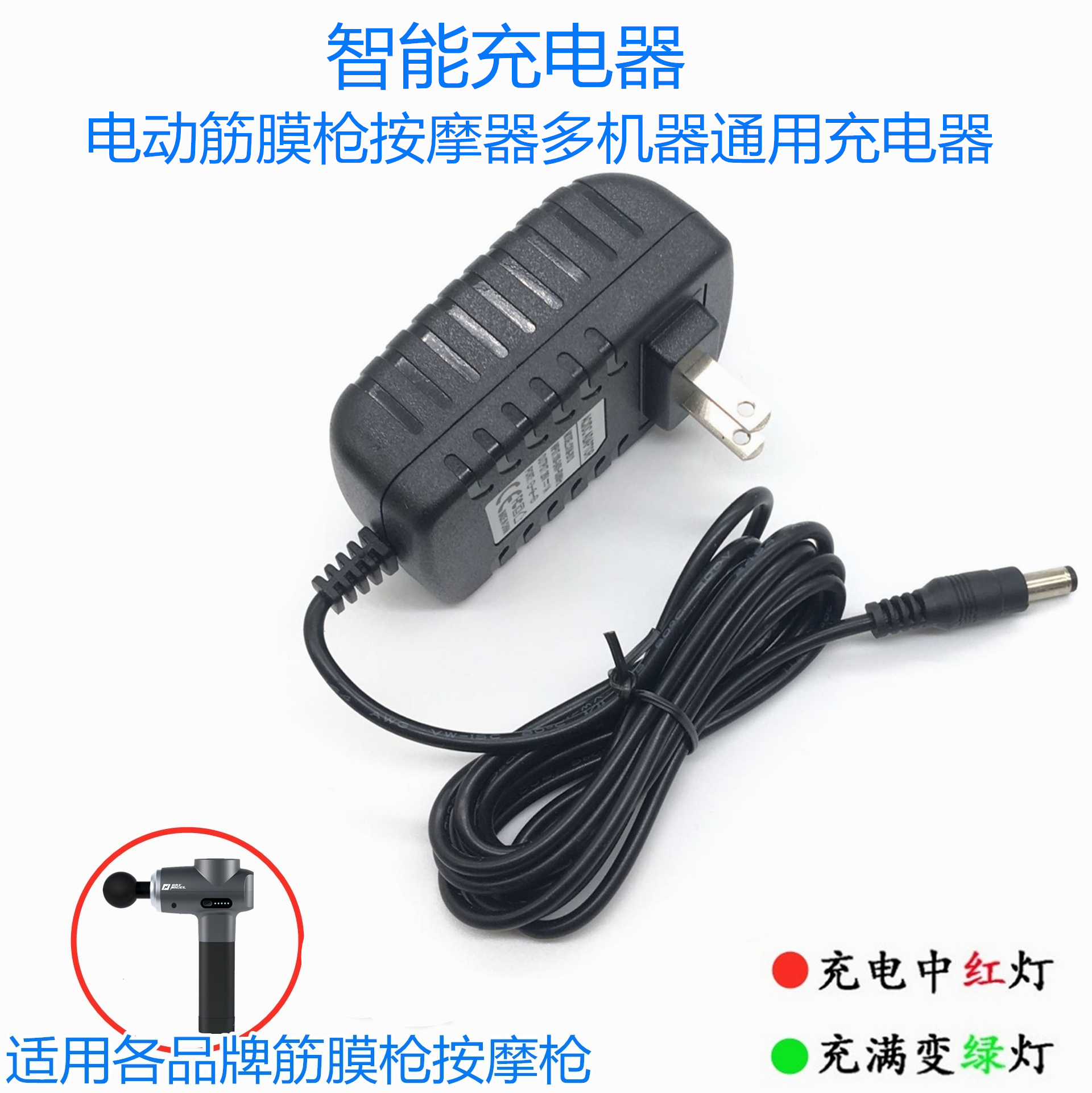 普立充电式智能按摩棒充电器型号PL-618额定电压8.4V1A额定功率16